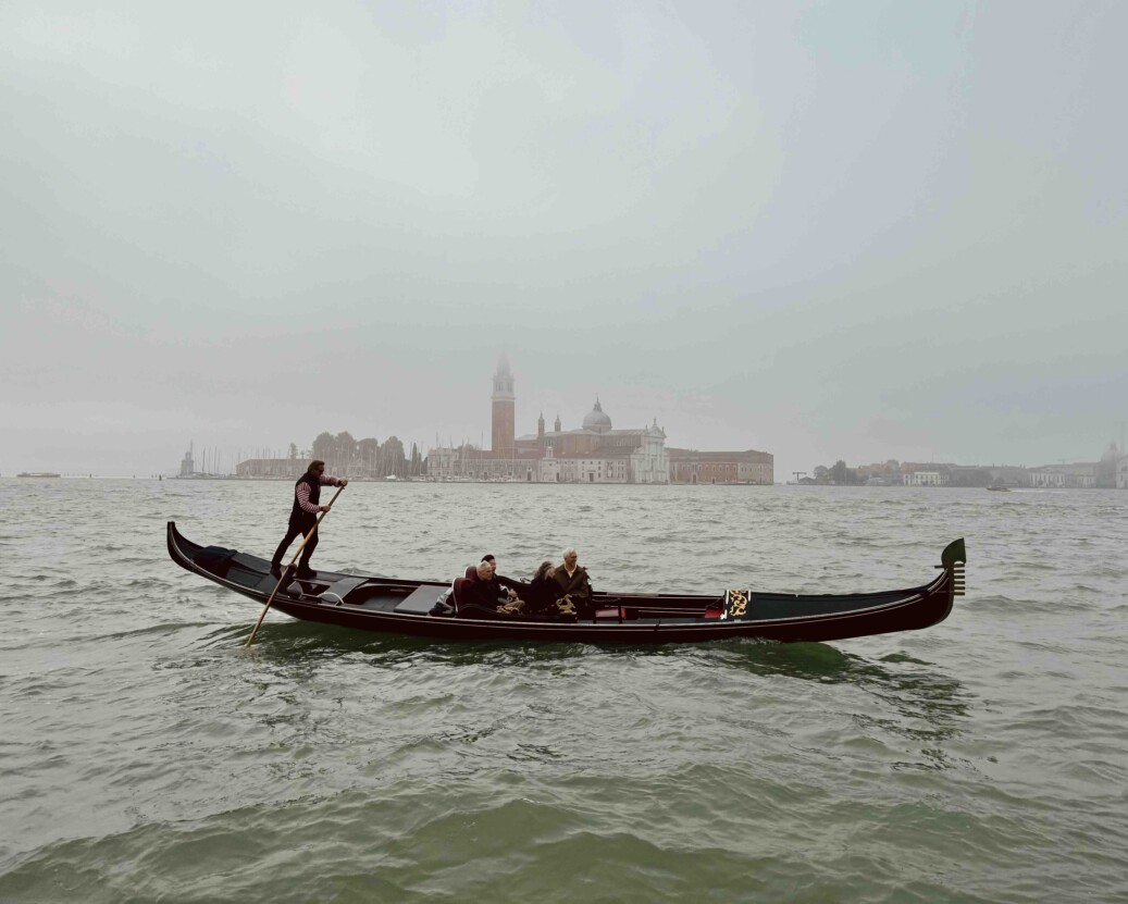 Photograph of a gondola in Venice